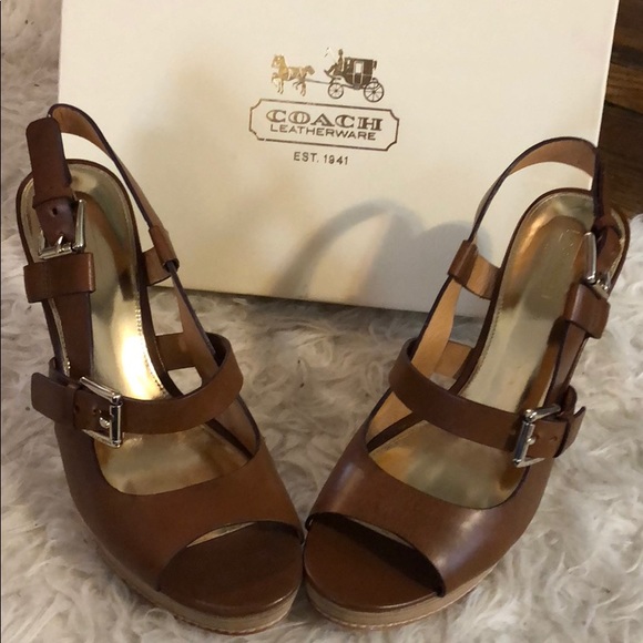 Coach Shoes - Coach Maryjo Vachetta platform sandal
